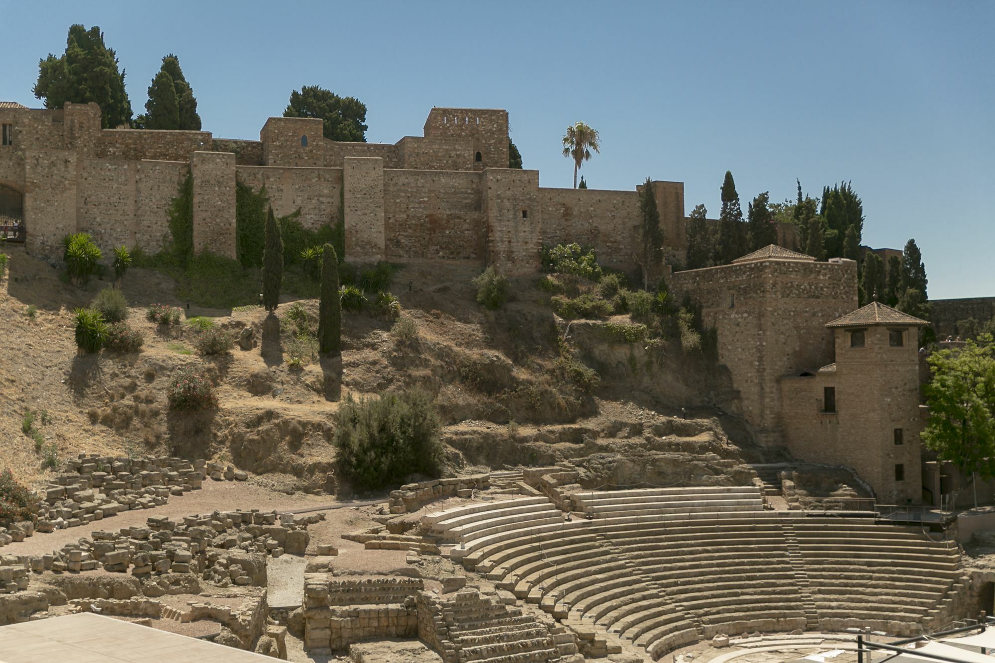 Teatro Romano 7 & 8 Малага Екстериор снимка